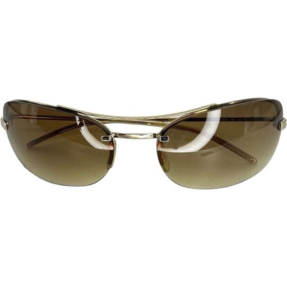 DOLCE & GABBANA Gold Rim Metal Frame Sunglasses DG Logo Made In Italy EUC - Picture 7 of 13